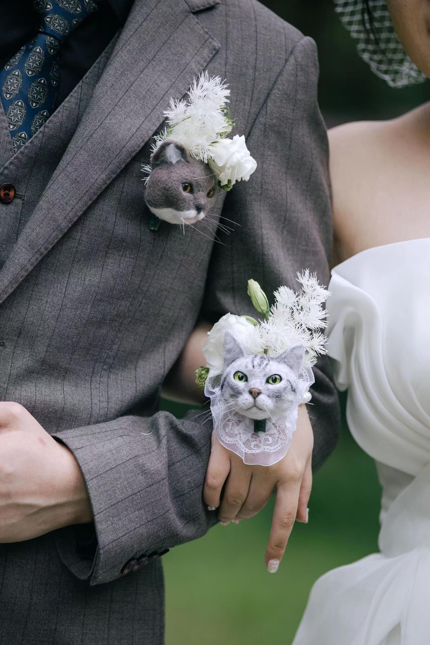 Custom Cat  Wool Brooches